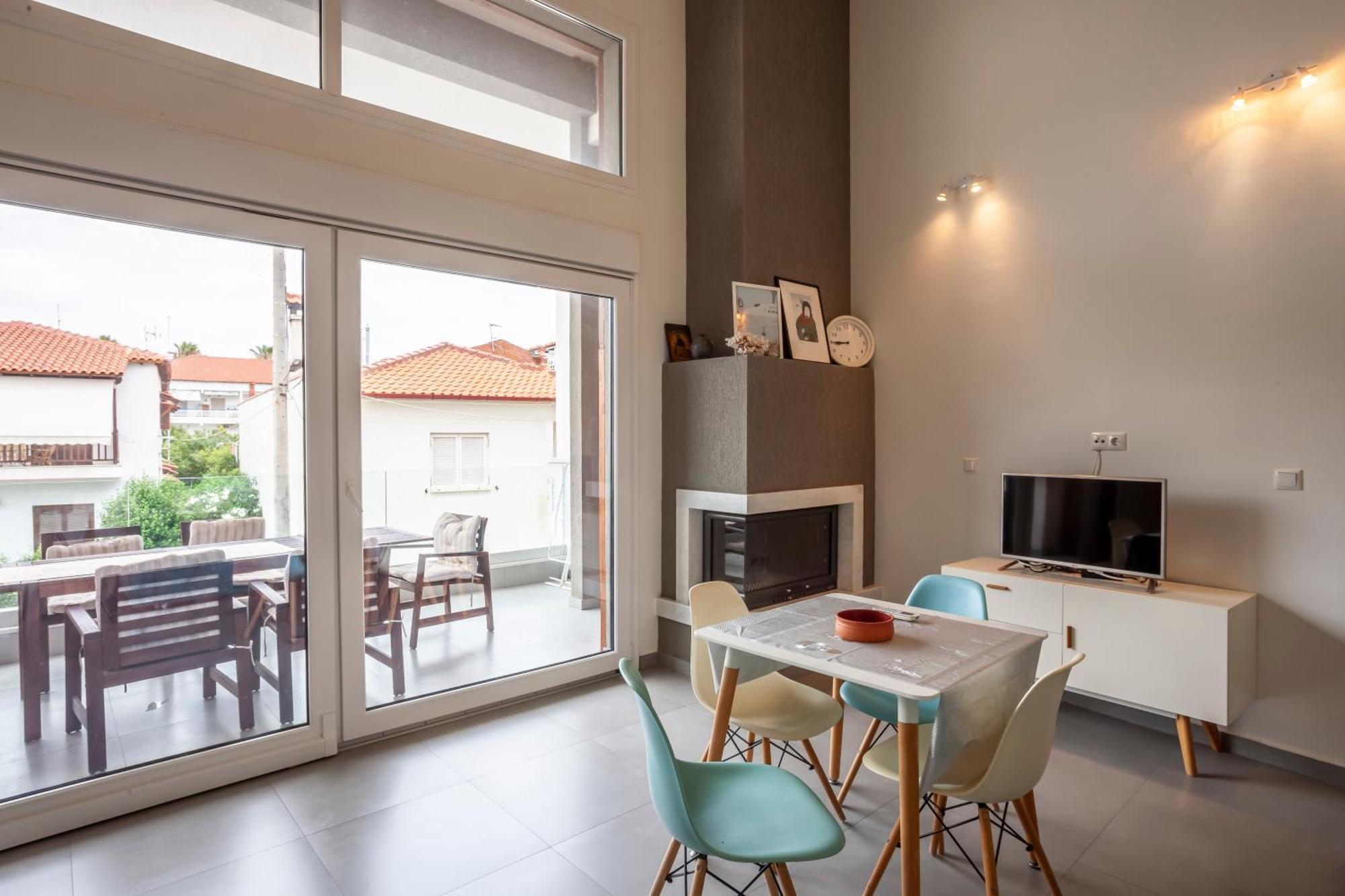 Aleksia Seaside Deluxe Apartment Pefkochori Exterior foto